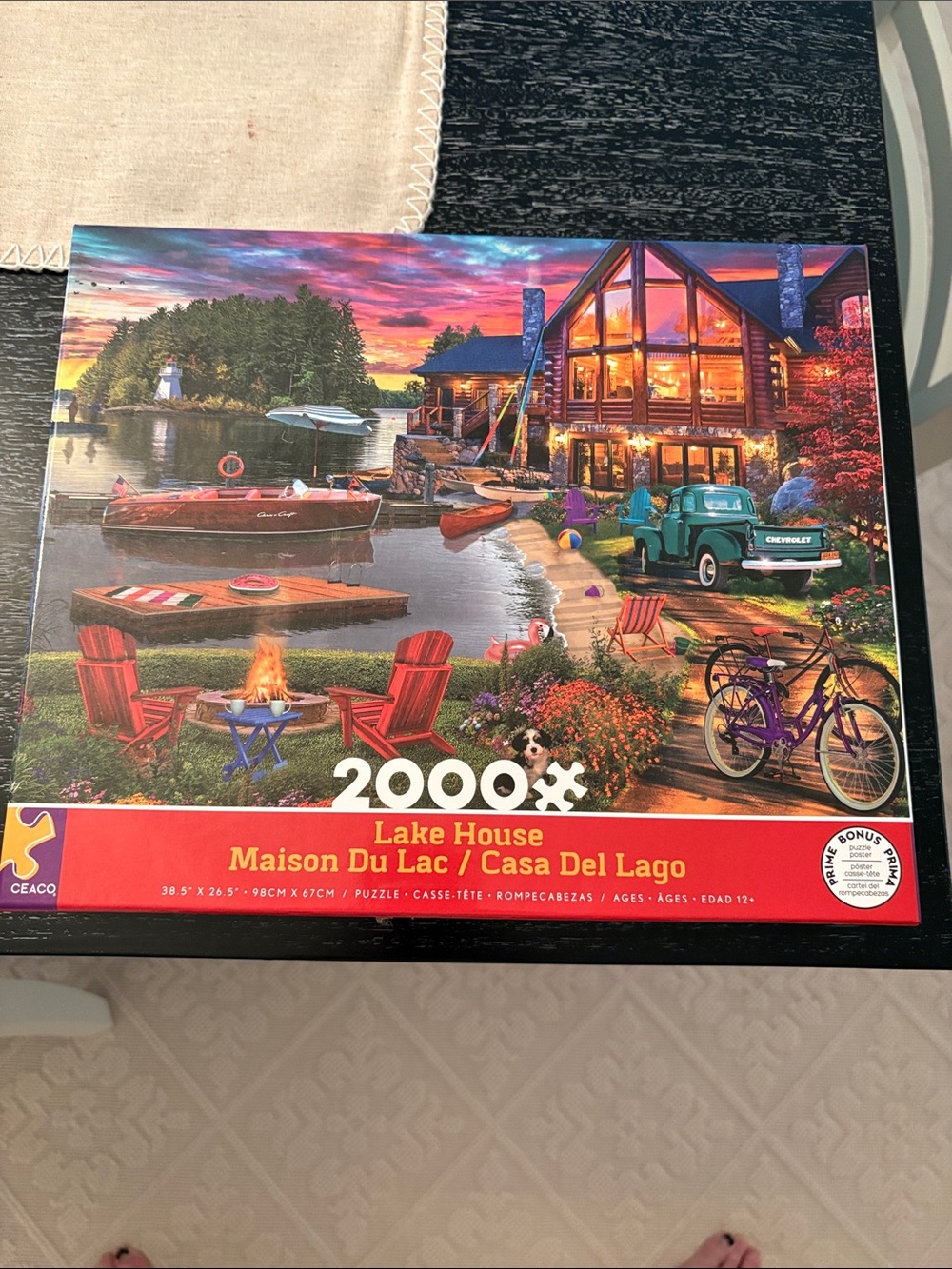 Lake House 2000-Piece Puzzle - Multicolor
